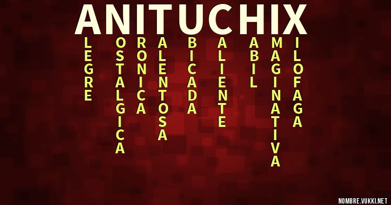 Acróstico anituchix
