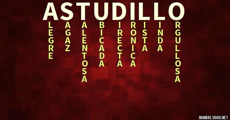 Acróstico astudillo