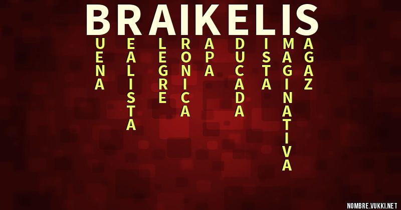 Acróstico braikelis