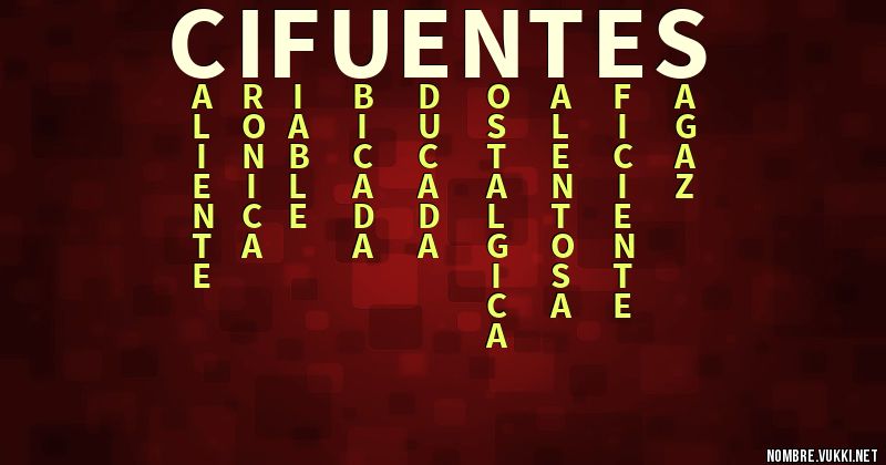 Acróstico cifuentes