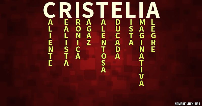 Acróstico cristelia