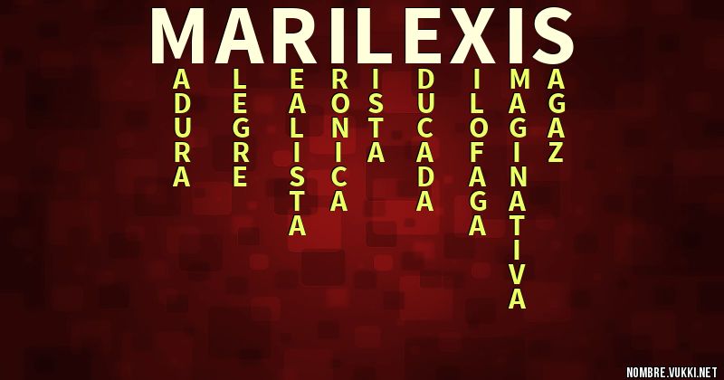 Acróstico marilexis