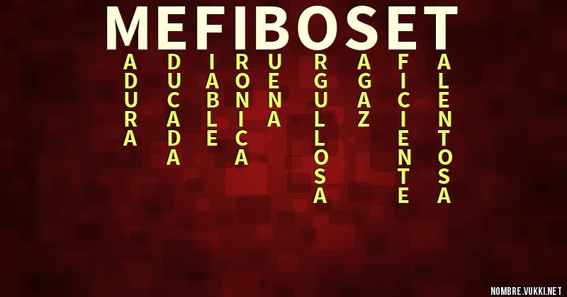 Acróstico mefiboset
