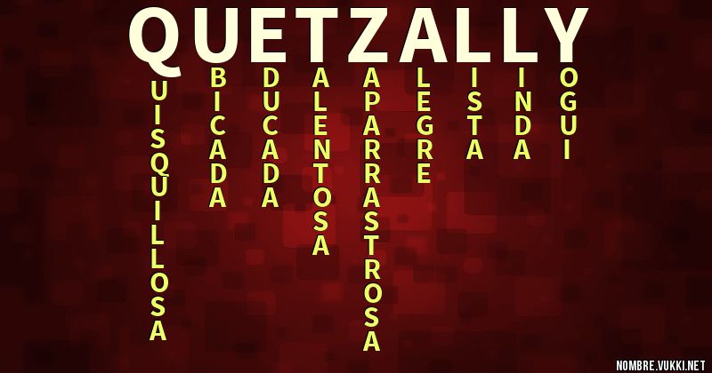 Acróstico quetzally