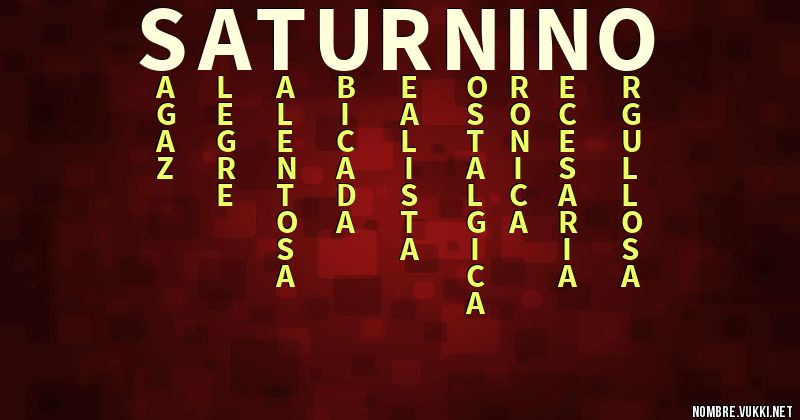 Acróstico saturnino