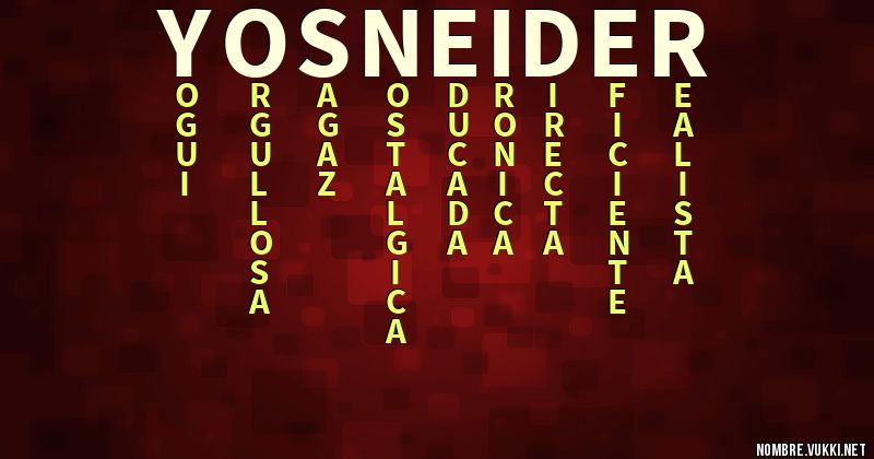 Acróstico yosneider