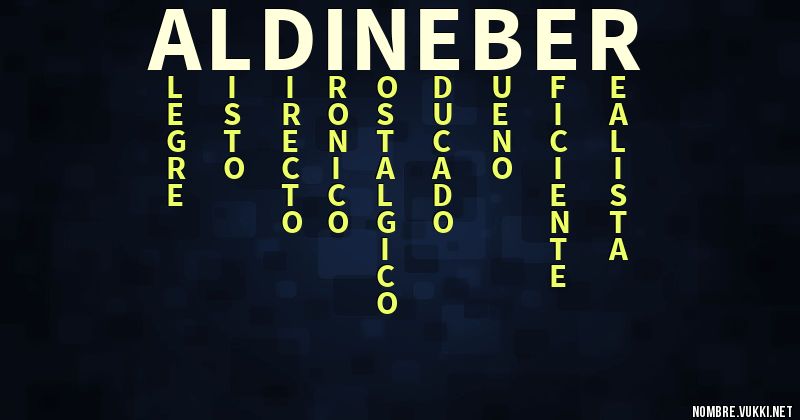 Acróstico aldineber