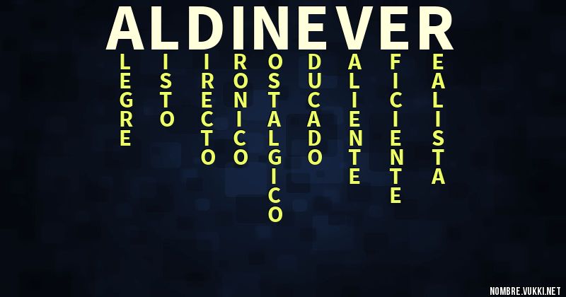 Acróstico aldinever