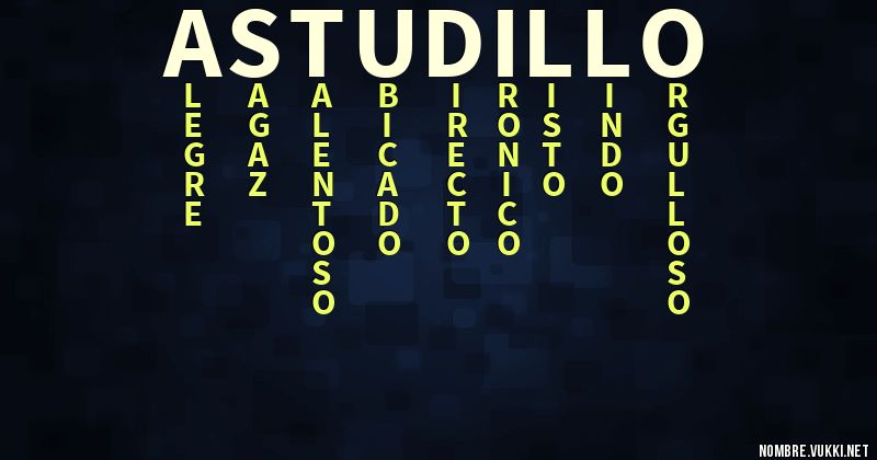 Acróstico astudillo