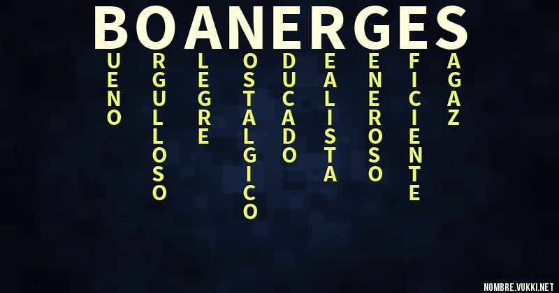 Acróstico boanerges