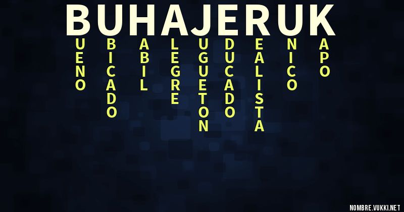 Acróstico buhajeruk