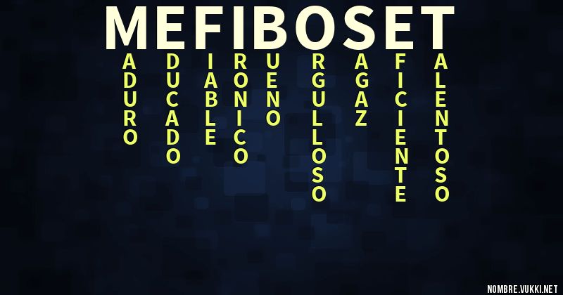 Acróstico mefiboset