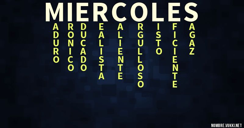 Acróstico miercoles