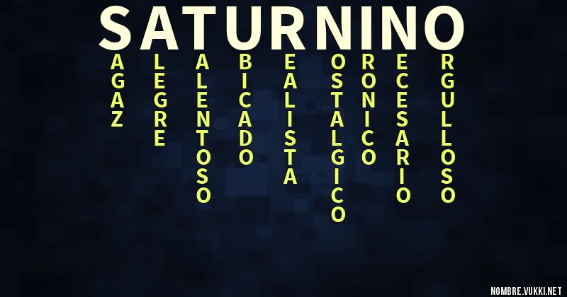 Acróstico saturnino