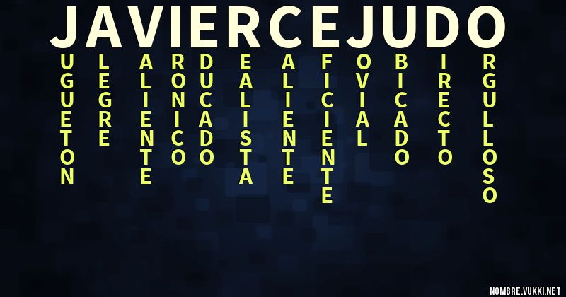 Acróstico javiercejudo
