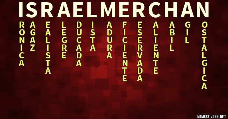 Acróstico israel merchan