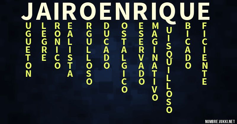 Acróstico jairo enrique