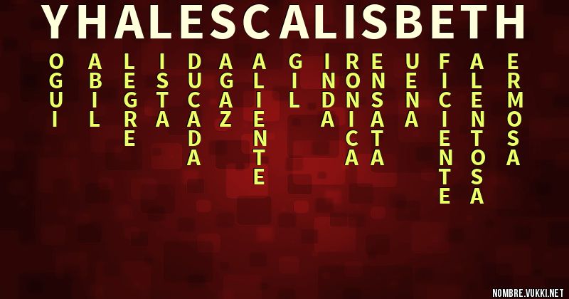 Acróstico yhalesca lisbeth