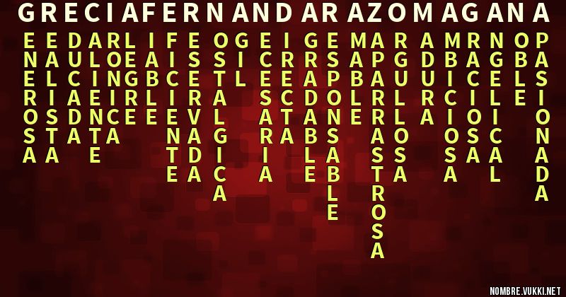 Acróstico grecia fernanda razo magaña