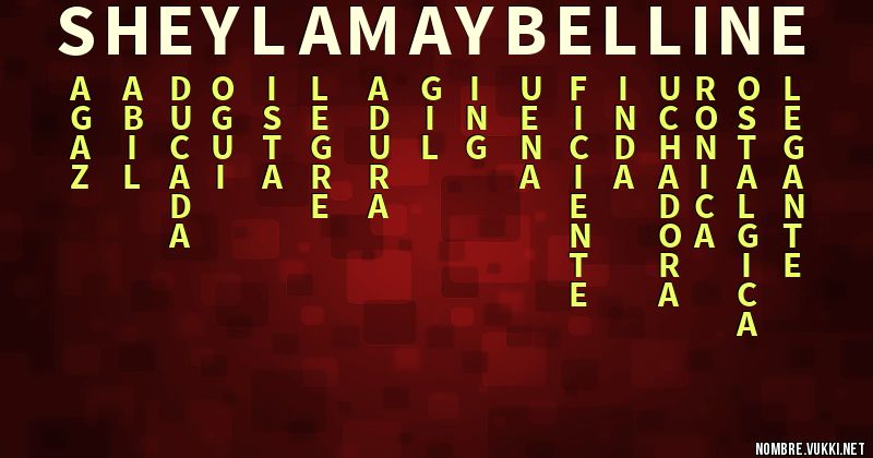 Acróstico sheyla maybelline