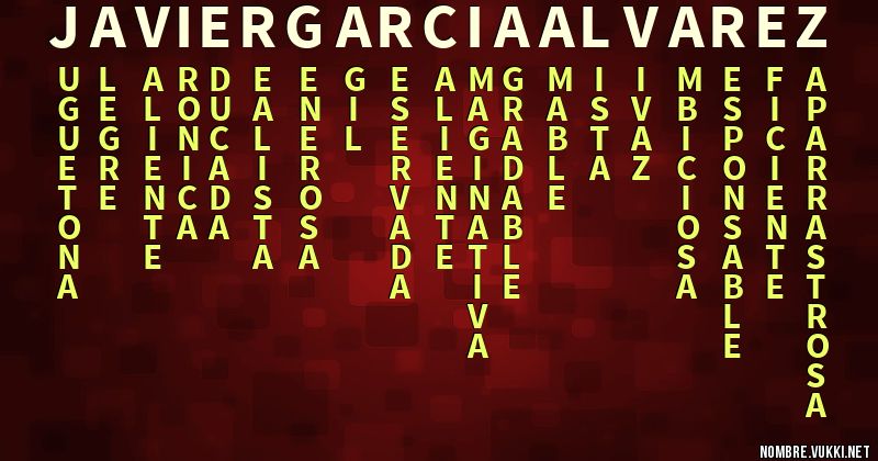 Acróstico javiergarciaalvarez