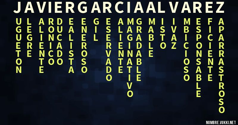Acróstico javiergarciaalvarez