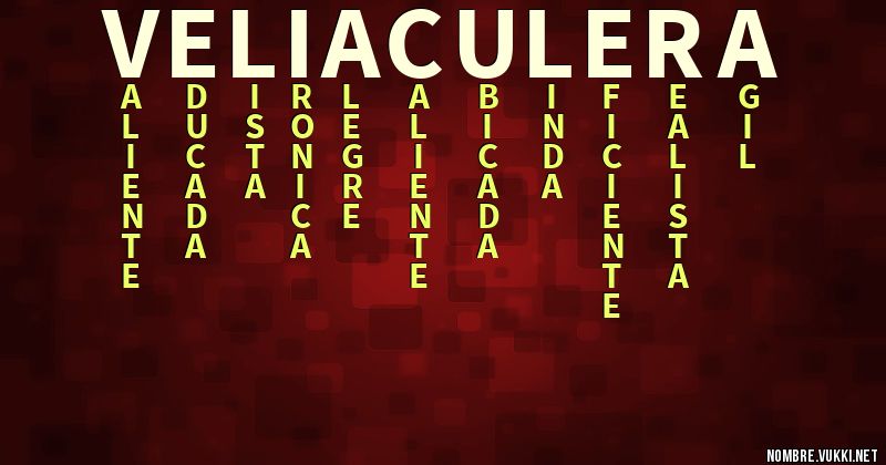 Acróstico velia culera