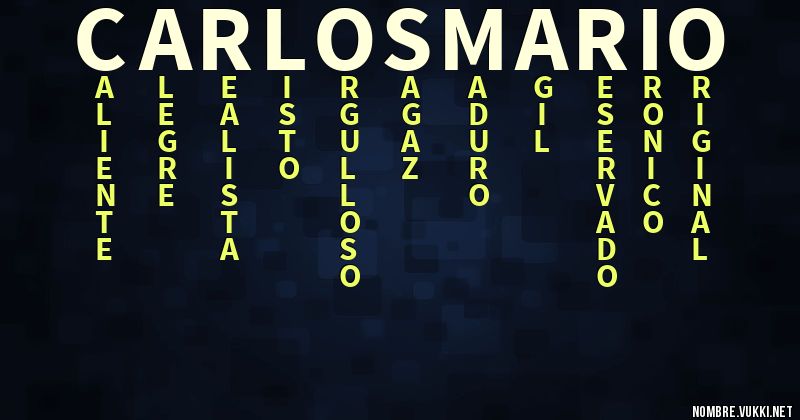 Acróstico carlos mario
