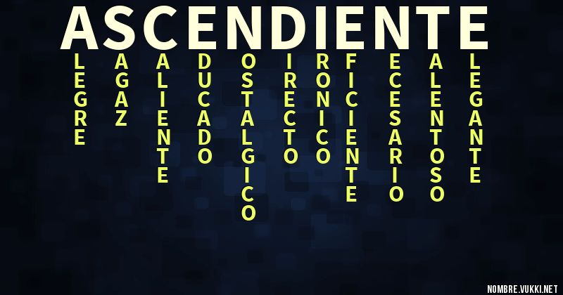 Acróstico ascendiente