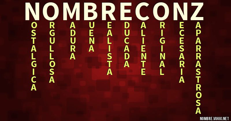 Acróstico nombre con z