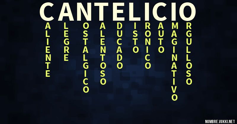 Acróstico cantelicio