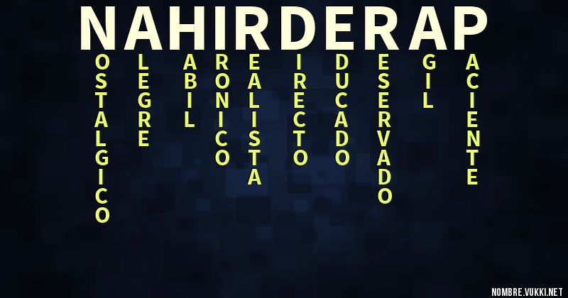 Acróstico nahir de rap