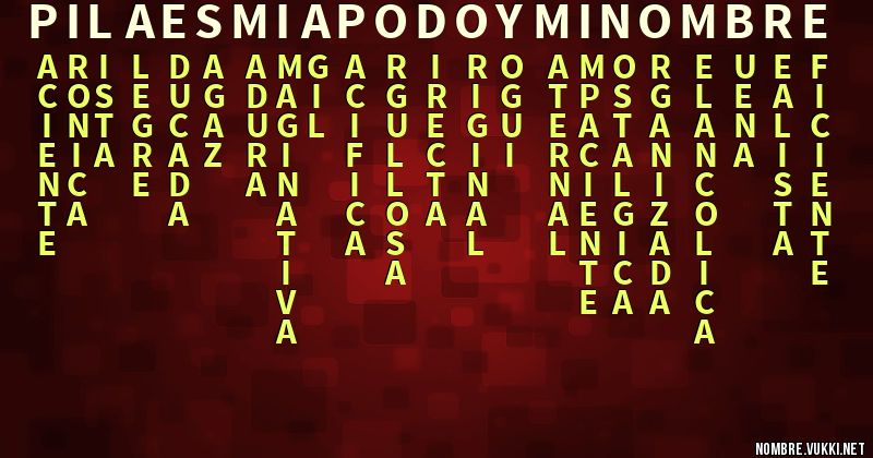 Acróstico pila es mi apodo y mi nombre