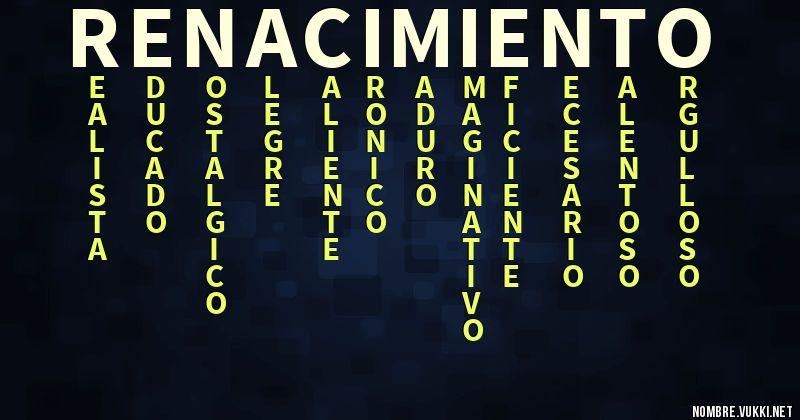 Acróstico renacimiento