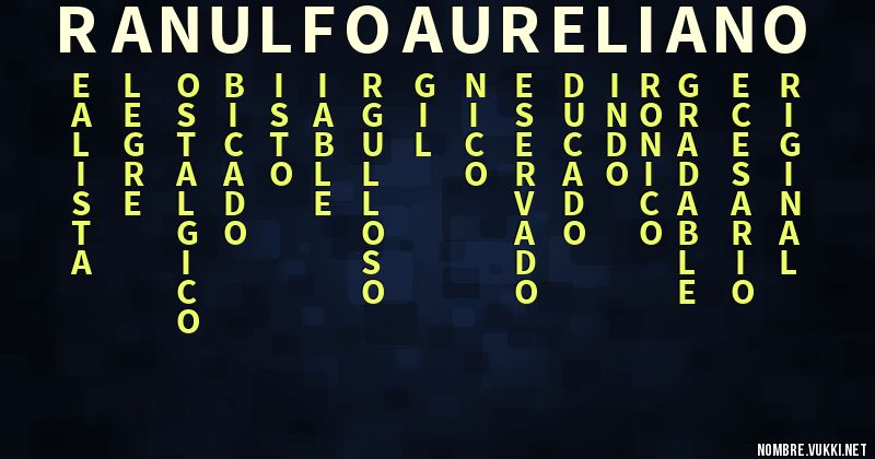 Acróstico ranulfo aureliano