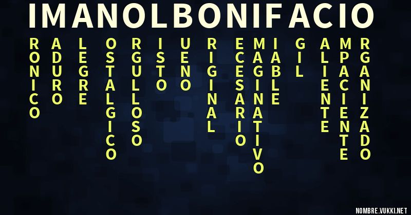 Acróstico imanol bonifacio