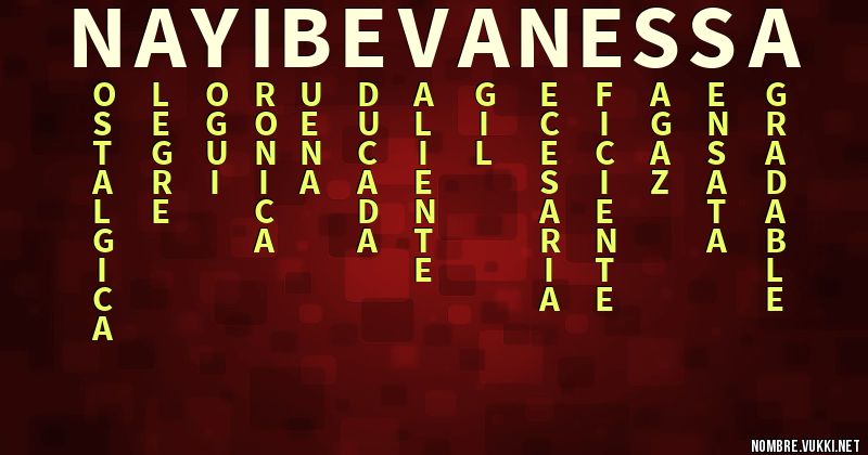 Acróstico nayibe vanessa