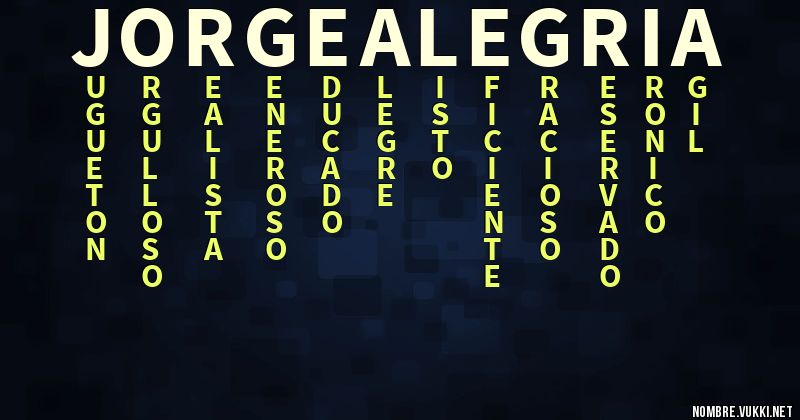 Acróstico jorgealegria