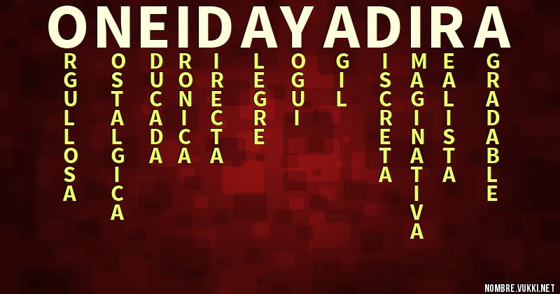 Acróstico oneida yadira