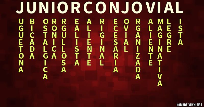 Acróstico junior con jovial