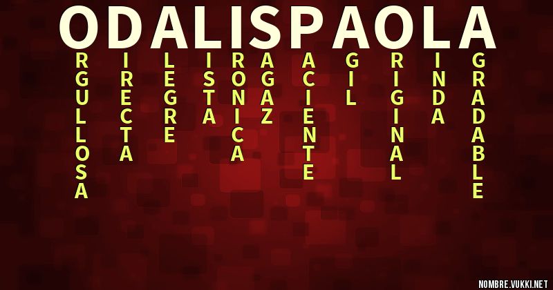 Acróstico odalis paola