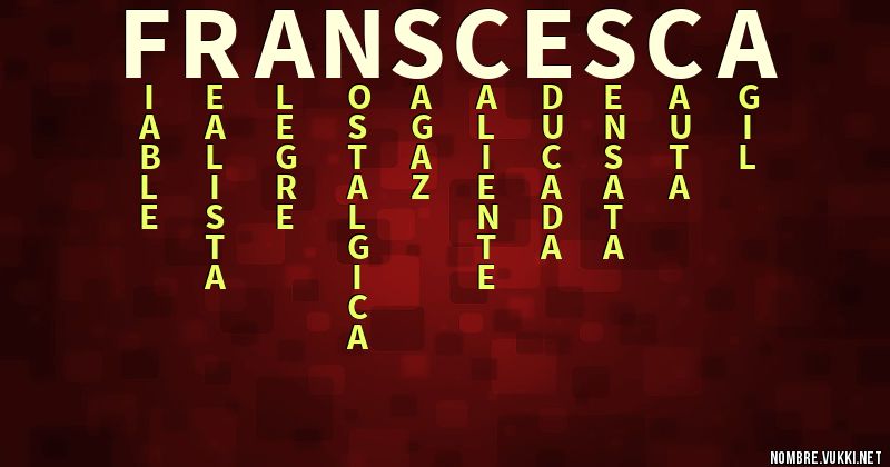 Acróstico franscesca