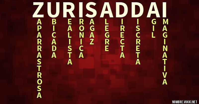 Acróstico zurisaddai