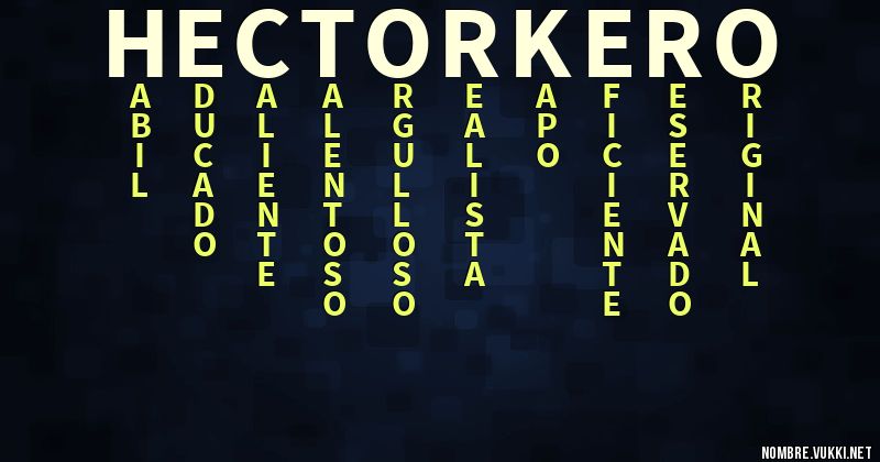 Acróstico hector kero