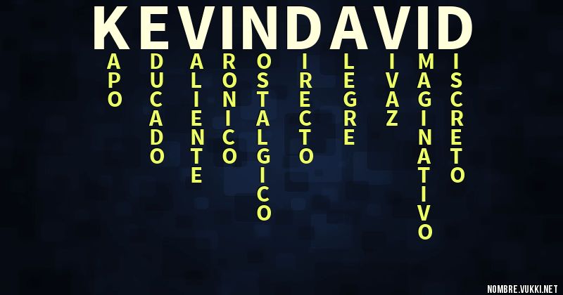 Acróstico kevin david