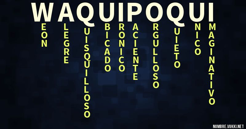 Acróstico waquipoqui