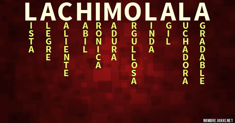 Acróstico lachimolala
