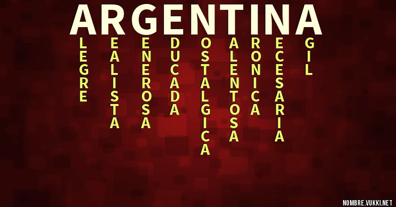 Acróstico argentina