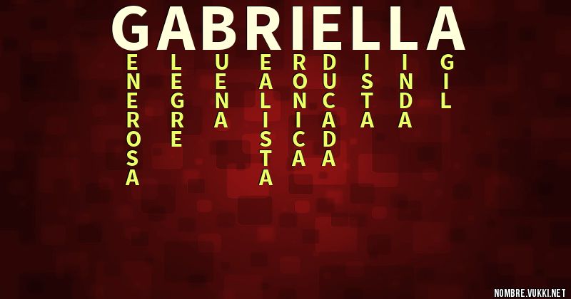 Acróstico gabriella