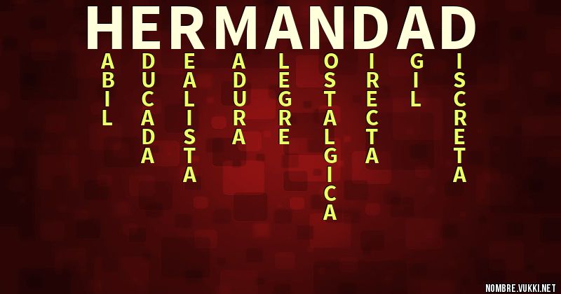 Acróstico hermandad